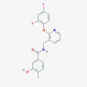 N-{[2-(2,4-difluorophenoxy)pyridin-3-yl]methyl}-3-hydroxy-4-methylbenzamide