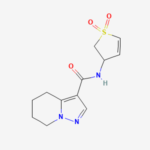 N-(1,1-dioxido-2,3-dihydro-3-thienyl)-4,5,6,7-tetrahydropyrazolo[1,5-a]pyridine-3-carboxamide