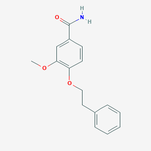 molecular formula C16H17NO3 B5485273 3-methoxy-4-(2-phenylethoxy)benzamide 