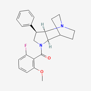 molecular formula C23H25FN2O2 B5485285 (3R*,3aR*,7aR*)-1-(2-fluoro-6-methoxybenzoyl)-3-phenyloctahydro-4,7-ethanopyrrolo[3,2-b]pyridine 
