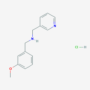 molecular formula C14H17ClN2O B5485306 (3-methoxybenzyl)(3-pyridinylmethyl)amine hydrochloride 