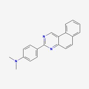 molecular formula C20H17N3 B5485387 (4-benzo[f]quinazolin-3-ylphenyl)dimethylamine 