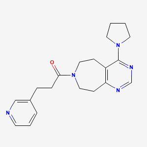 7-(3-pyridin-3-ylpropanoyl)-4-pyrrolidin-1-yl-6,7,8,9-tetrahydro-5H-pyrimido[4,5-d]azepine