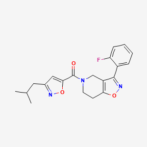 3-(2-fluorophenyl)-5-[(3-isobutylisoxazol-5-yl)carbonyl]-4,5,6,7-tetrahydroisoxazolo[4,5-c]pyridine