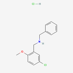 N-benzyl-1-(5-chloro-2-methoxyphenyl)methanamine hydrochloride