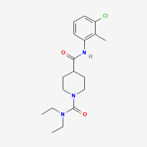 molecular formula C18H26ClN3O2 B5485439 N~4~-(3-chloro-2-methylphenyl)-N~1~,N~1~-diethyl-1,4-piperidinedicarboxamide 