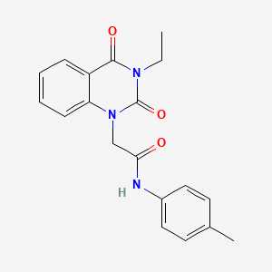 2-(3-ethyl-2,4-dioxo-3,4-dihydro-1(2H)-quinazolinyl)-N-(4-methylphenyl)acetamide