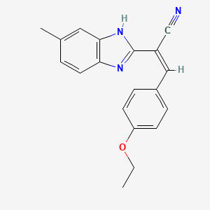 3-(4-ethoxyphenyl)-2-(5-methyl-1H-benzimidazol-2-yl)acrylonitrile