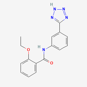 molecular formula C16H15N5O2 B5485547 2-ethoxy-N-[3-(1H-tetrazol-5-yl)phenyl]benzamide 