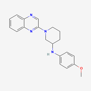 molecular formula C20H22N4O B5485588 N-(4-methoxyphenyl)-1-(2-quinoxalinyl)-3-piperidinamine 