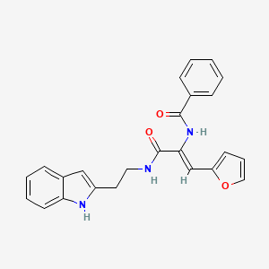 N-[2-(2-furyl)-1-({[2-(1H-indol-2-yl)ethyl]amino}carbonyl)vinyl]benzamide