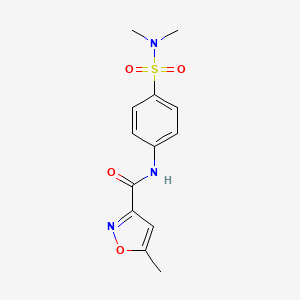 N-{4-[(dimethylamino)sulfonyl]phenyl}-5-methyl-3-isoxazolecarboxamide