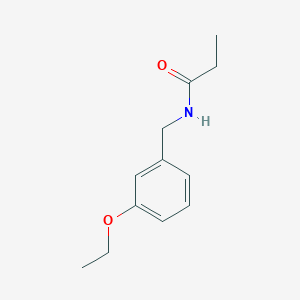 molecular formula C12H17NO2 B5485622 N-(3-ethoxybenzyl)propanamide 