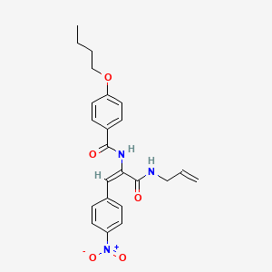 N-[1-[(allylamino)carbonyl]-2-(4-nitrophenyl)vinyl]-4-butoxybenzamide