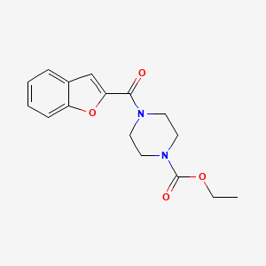 ethyl 4-(1-benzofuran-2-ylcarbonyl)-1-piperazinecarboxylate