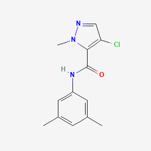 molecular formula C13H14ClN3O B5485653 4-chloro-N-(3,5-dimethylphenyl)-1-methyl-1H-pyrazole-5-carboxamide 