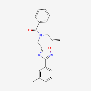 molecular formula C20H19N3O2 B5485654 N-allyl-N-{[3-(3-methylphenyl)-1,2,4-oxadiazol-5-yl]methyl}benzamide 