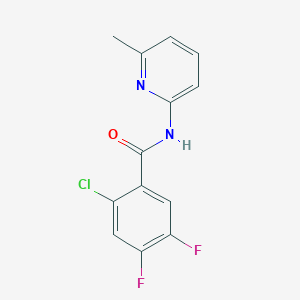 2-chloro-4,5-difluoro-N-(6-methyl-2-pyridinyl)benzamide