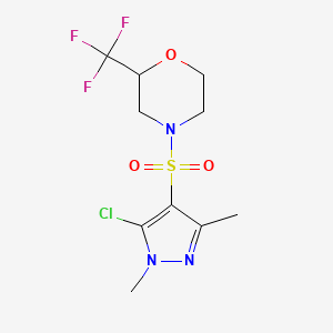 4-[(5-chloro-1,3-dimethyl-1H-pyrazol-4-yl)sulfonyl]-2-(trifluoromethyl)morpholine