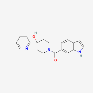 1-(1H-indol-6-ylcarbonyl)-4-(5-methylpyridin-2-yl)piperidin-4-ol