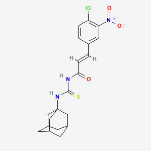 molecular formula C20H22ClN3O3S B5485726 N-[(1-adamantylamino)carbonothioyl]-3-(4-chloro-3-nitrophenyl)acrylamide 