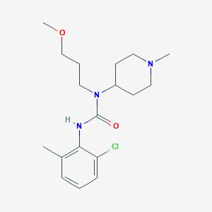 N'-(2-chloro-6-methylphenyl)-N-(3-methoxypropyl)-N-(1-methyl-4-piperidinyl)urea