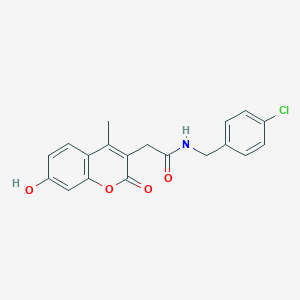 N-(4-chlorobenzyl)-2-(7-hydroxy-4-methyl-2-oxo-2H-chromen-3-yl)acetamide