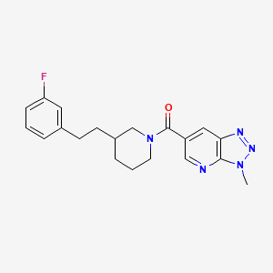 6-({3-[2-(3-fluorophenyl)ethyl]-1-piperidinyl}carbonyl)-3-methyl-3H-[1,2,3]triazolo[4,5-b]pyridine