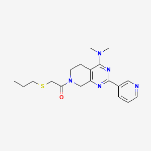 N,N-dimethyl-7-[(propylthio)acetyl]-2-pyridin-3-yl-5,6,7,8-tetrahydropyrido[3,4-d]pyrimidin-4-amine