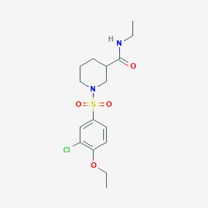 1-[(3-chloro-4-ethoxyphenyl)sulfonyl]-N-ethyl-3-piperidinecarboxamide