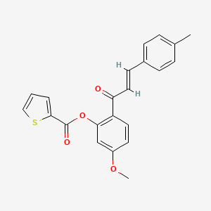 5-methoxy-2-[3-(4-methylphenyl)acryloyl]phenyl 2-thiophenecarboxylate