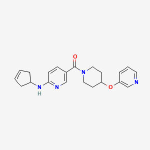 N-cyclopent-3-en-1-yl-5-{[4-(pyridin-3-yloxy)piperidin-1-yl]carbonyl}pyridin-2-amine