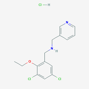 molecular formula C15H17Cl3N2O B5485889 (3,5-dichloro-2-ethoxybenzyl)(3-pyridinylmethyl)amine hydrochloride 