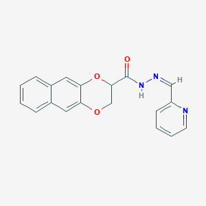 molecular formula C19H15N3O3 B5485893 N'-(2-pyridinylmethylene)-2,3-dihydronaphtho[2,3-b][1,4]dioxine-2-carbohydrazide 