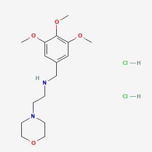 molecular formula C16H28Cl2N2O4 B5485939 [2-(4-morpholinyl)ethyl](3,4,5-trimethoxybenzyl)amine dihydrochloride 