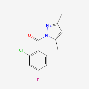 1-(2-chloro-4-fluorobenzoyl)-3,5-dimethyl-1H-pyrazole