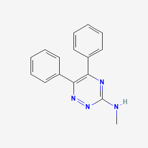 molecular formula C16H14N4 B5486019 N-methyl-5,6-diphenyl-1,2,4-triazin-3-amine 
