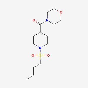 molecular formula C14H26N2O4S B5486173 4-{[1-(butylsulfonyl)-4-piperidinyl]carbonyl}morpholine 