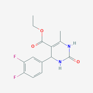 ethyl 4-(3,4-difluorophenyl)-6-methyl-2-oxo-1,2,3,4-tetrahydro-5-pyrimidinecarboxylate