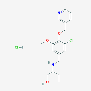 2-{[3-chloro-5-methoxy-4-(3-pyridinylmethoxy)benzyl]amino}-1-butanol hydrochloride
