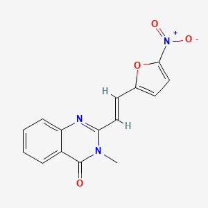 molecular formula C15H11N3O4 B5486282 3-methyl-2-[2-(5-nitro-2-furyl)vinyl]-4(3H)-quinazolinone 