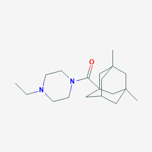 molecular formula C19H32N2O B5486296 1-[(3,5-dimethyl-1-adamantyl)carbonyl]-4-ethylpiperazine 