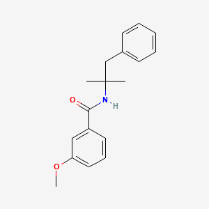 molecular formula C18H21NO2 B5486374 N-(1,1-dimethyl-2-phenylethyl)-3-methoxybenzamide 