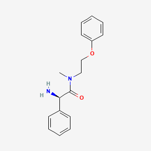 molecular formula C17H20N2O2 B5486393 (2R)-2-amino-N-methyl-N-(2-phenoxyethyl)-2-phenylacetamide 