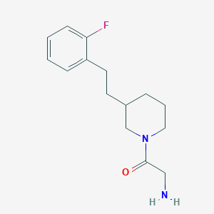 molecular formula C15H21FN2O B5486438 (2-{3-[2-(2-fluorophenyl)ethyl]-1-piperidinyl}-2-oxoethyl)amine hydrochloride 