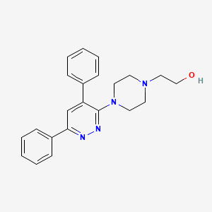 molecular formula C22H24N4O B5486546 2-[4-(4,6-diphenyl-3-pyridazinyl)-1-piperazinyl]ethanol 