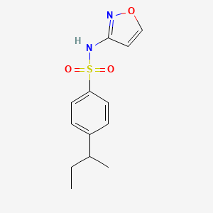 4-sec-butyl-N-3-isoxazolylbenzenesulfonamide