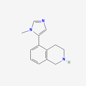 molecular formula C13H15N3 B5486580 5-(1-methyl-1H-imidazol-5-yl)-1,2,3,4-tetrahydroisoquinoline 