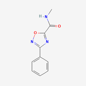 molecular formula C10H9N3O2 B5486588 N-甲基-3-苯基-1,2,4-恶二唑-5-甲酰胺 