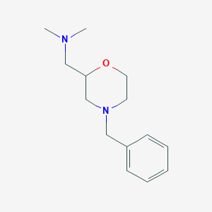 molecular formula C14H22N2O B054866 1-(4-苄基吗啉-2-基)-N,N-二甲基甲胺 CAS No. 122894-38-6